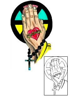 Praying Hands Tattoo Religious & Spiritual tattoo | HGF-00272