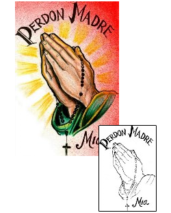 Praying Hands Tattoo Religious & Spiritual tattoo | HGF-00283