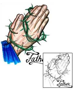 Praying Hands Tattoo Religious & Spiritual tattoo | HGF-00285