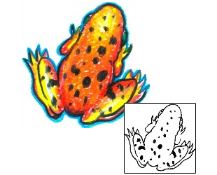 Frog Tattoo Reptiles & Amphibians tattoo | HGF-00372