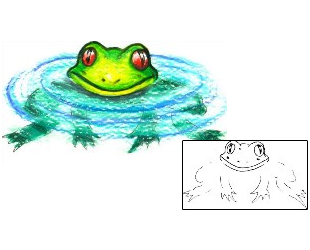 Frog Tattoo Reptiles & Amphibians tattoo | HGF-00373