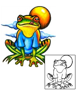 Frog Tattoo Reptiles & Amphibians tattoo | HGF-00380