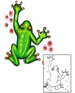 Frog Tattoo Reptiles & Amphibians tattoo | HGF-00381