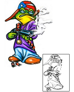 Frog Tattoo Reptiles & Amphibians tattoo | HGF-00382