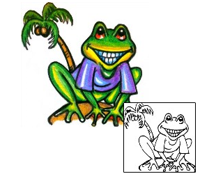 Frog Tattoo Reptiles & Amphibians tattoo | HGF-00383