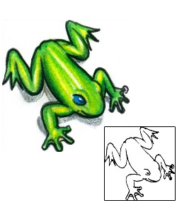 Frog Tattoo Reptiles & Amphibians tattoo | HGF-00387