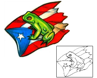 Frog Tattoo Reptiles & Amphibians tattoo | HGF-00389