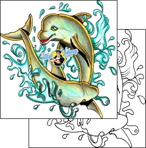 Dolphin Tattoo sea-creature-tattoos-hector-guma-hgf-00394