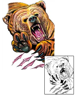 Bear Tattoo Animal tattoo | HGF-00403