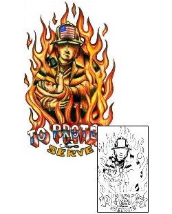 Fire – Flames Tattoo Miscellaneous tattoo | HGF-00584