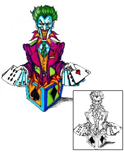 Joker - Jester Tattoo Horror tattoo | HGF-00607
