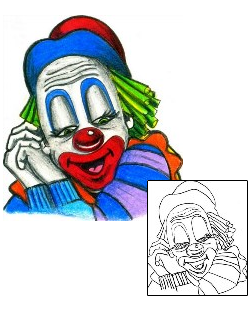 Picture of Hopeful Clown Tattoo