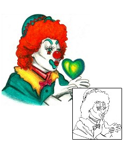 Picture of Love Clown Tattoo