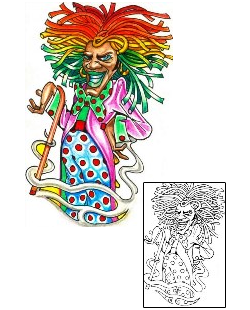 Clown Tattoo Rasta Clown Tattoo