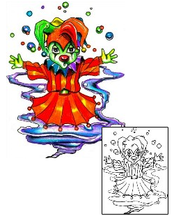 Joker - Jester Tattoo HGF-00629