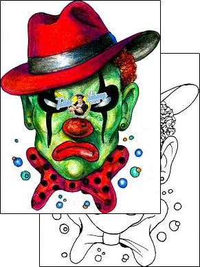 Evil Tattoo clown-tattoos-hector-guma-hgf-00635
