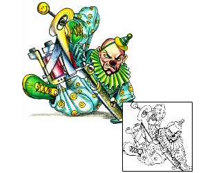 Clown Tattoo HGF-00637