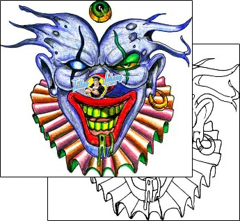 Evil Tattoo clown-tattoos-hector-guma-hgf-00638