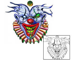 Monster Tattoo Lester Clown Tattoo