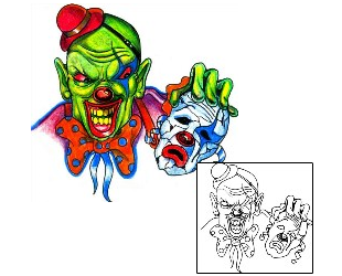 Clown Tattoo HGF-00639