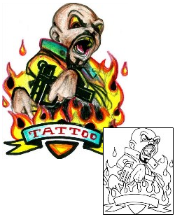 Gangster Tattoo Miscellaneous tattoo | HGF-00653