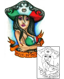 Pin Up Tattoo Miscellaneous tattoo | HGF-00717