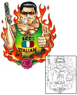 Italian Tattoo Miscellaneous tattoo | HGF-00723