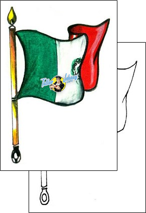 Flag Tattoo mexican-tattoos-hector-guma-hgf-00741