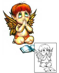 Angel Tattoo Religious & Spiritual tattoo | HGF-00782