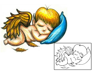 Angel Tattoo Religious & Spiritual tattoo | HGF-00787