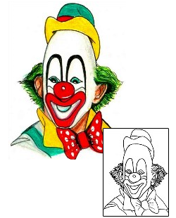 Picture of Eggie Clown Tattoo