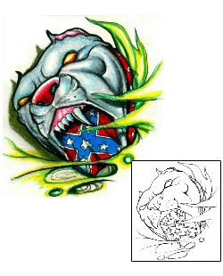 Dog Tattoo Vicious Pit Bull Tattoo