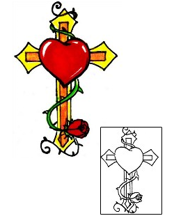 Sacred Heart Tattoo Religious & Spiritual tattoo | HGF-00864