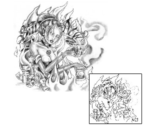 Devil - Demon Tattoo Miscellaneous tattoo | HIF-00028