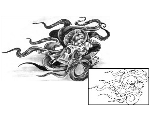 Octopus Tattoo Horror tattoo | HIF-00038