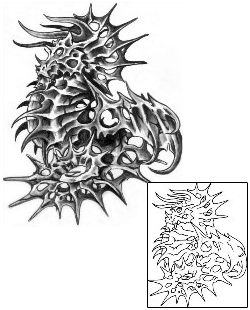 Seahorse Tattoo Horror tattoo | HIF-00039