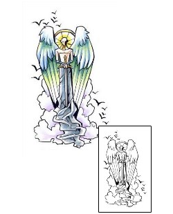 Angel Tattoo Religious & Spiritual tattoo | HSF-00005