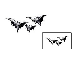 Bat Tattoo Animal tattoo | HSF-00012