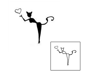 Cat Tattoo Animal tattoo | HSF-00024