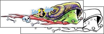 Snail Tattoo snail-tattoos-harley-sparks-hsf-00078