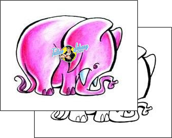 Cartoon Tattoo elephant-tattoos-harley-sparks-hsf-00153