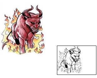 Bull Tattoo Miscellaneous tattoo | HSF-00184