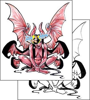 Devil - Demon Tattoo hsf-00186