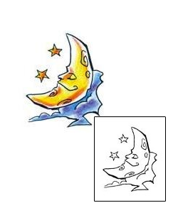 Moon Tattoo Astronomy tattoo | HSF-00204