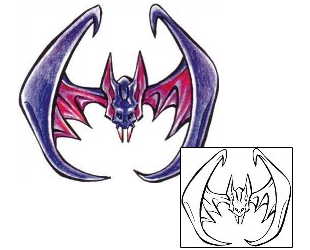 Bat Tattoo Animal tattoo | HSF-00240