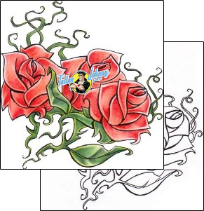 Flower Tattoo plant-life-flowers-tattoos-harley-sparks-hsf-00291
