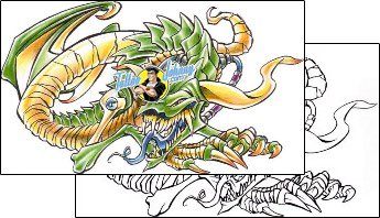 Dragon Tattoo fantasy-tattoos-harley-sparks-hsf-00294