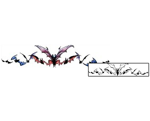 Bat Tattoo Specific Body Parts tattoo | HSF-00316