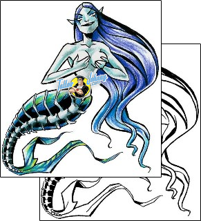 Sea Creature Tattoo tattoo-styles-cartoon-tattoos-harley-sparks-hsf-00321