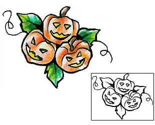 Pumpkin Tattoo Horror tattoo | HSF-00373
